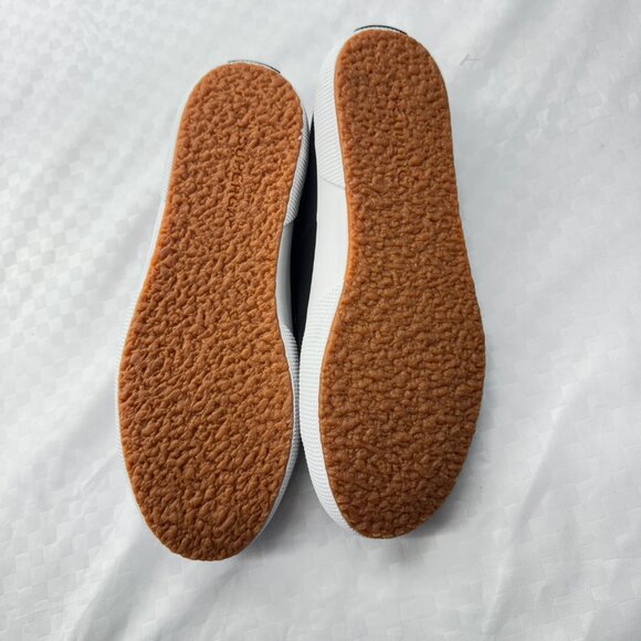 NEW! Unisex Superga Black Nappa Leather Sneakers - Picture 10 of 13